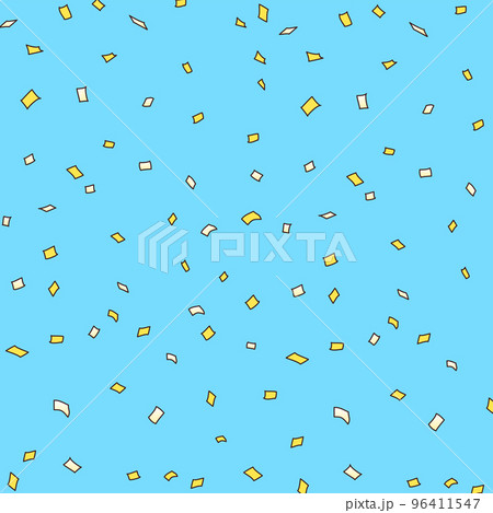 紙吹雪 線画 紙吹雪 線画 96411547