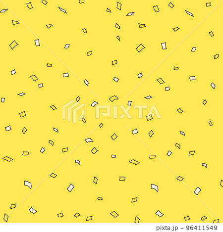 紙吹雪 線画 紙吹雪 線画 96411549