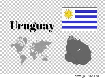 Uruguay flag/map/territory Uruguay flag/map/territory 96413813