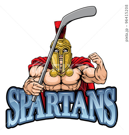 Spartan Man Ice Hockey Sports Team Mascot 96415208