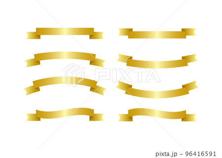 金色の帯のイラスト(png) 96416591
