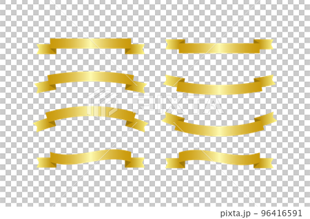 金色の帯のイラスト(png) 96416591