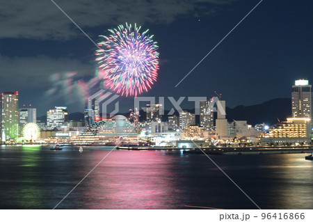 2022年 小規模開催の神戸「みなとHANABI」各方面からの眺望 2022年 小規模開催の神戸「みなとHANABI」各方面からの眺望 96416866