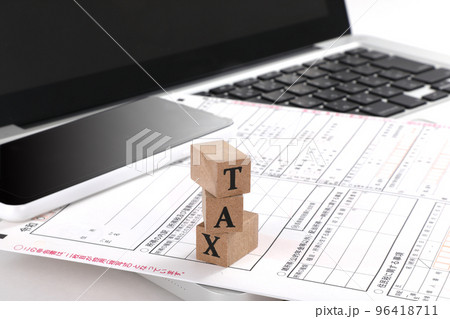 TAX 確定申告 税金 TAX 確定申告 税金 96418711