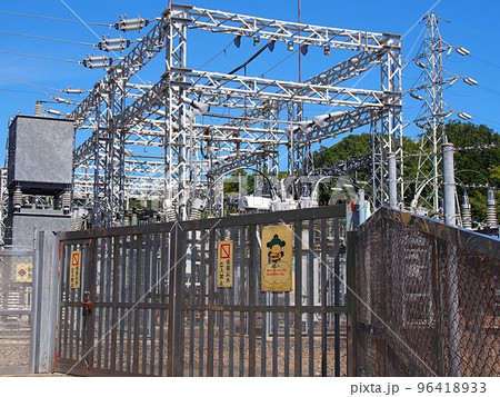 中部電力越戸変電所の風景 中部電力越戸変電所の風景 96418933
