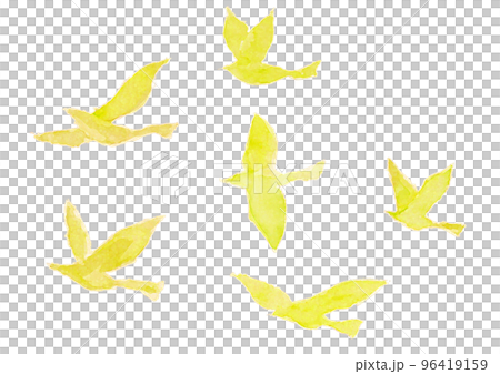 watercolor style flapping bird illustration material watercolor style flapping bird illustration material 96419159