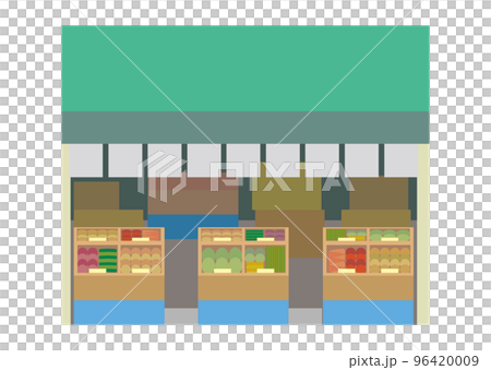 Illustration of a greengrocer 96420009