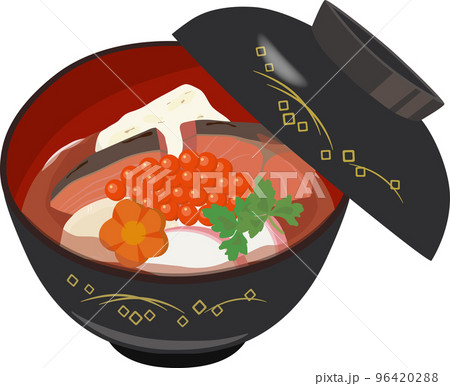 新潟鮭イクラお雑煮　蓋付き 96420288