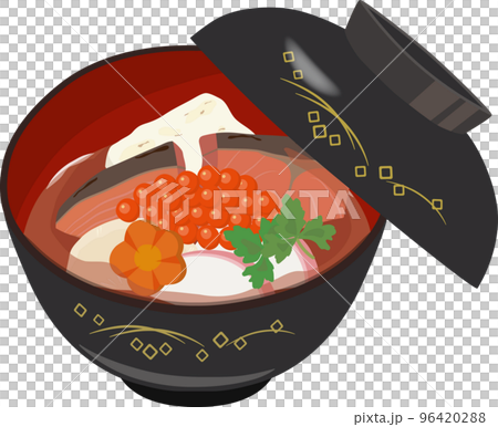 新潟鮭イクラお雑煮　蓋付き 96420288
