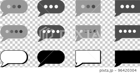 Illustration of chat bubbles 96420304