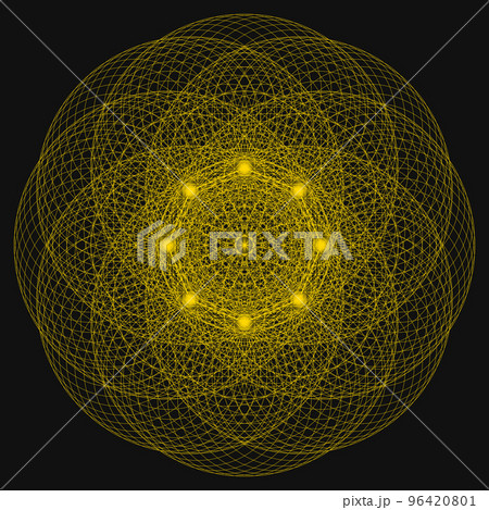 幾何学模様 フラクタル 神聖幾何学 カラフルアイコン プロフィール画像 幾何学模様 フラクタル 神聖幾何学 カラフルアイコン プロフィール画像 96420801