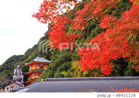 朝護孫子寺（奈良県生駒郡）境内の紅葉 96421128