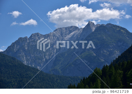 Rocky mountains above the village of Auronzo Rocky mountains above the village of Auronzo 96421719