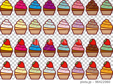 カップケーキクリーム水平 96422060