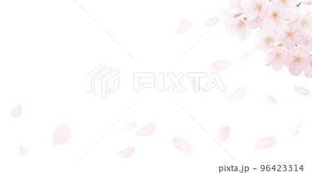 桜 イラスト リアル 背景 96423314