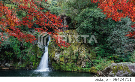 紅葉と観音滝 紅葉と観音滝 96424711