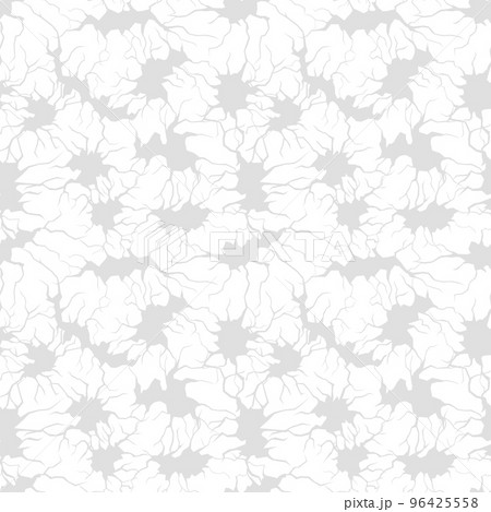 Cracked surface, dry ground cracks seamless pattern. Decorative holes, wall damaged or broken. Abstract vector graphic print 96425558