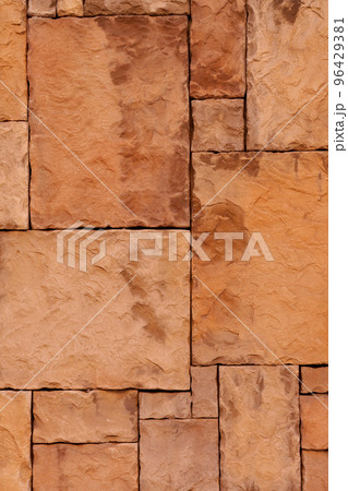 Textured stone wall tile. Abstract rough sandstone surface Textured stone wall tile. Abstract rough sandstone surface 96429381