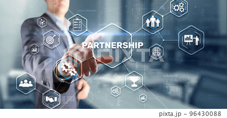 Partnership of companies. Collaboration....の写真素材 [96430088] - PIXTA