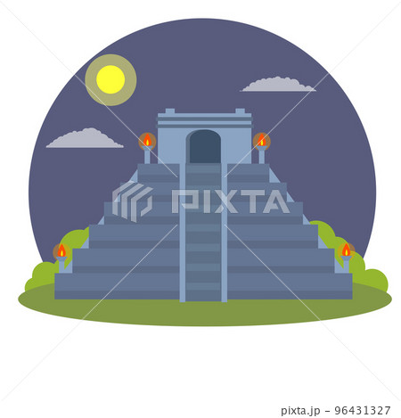 Mayan pyramid. Ancient American culture 96431327