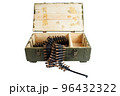 green army crate with ammunition belt 96432322