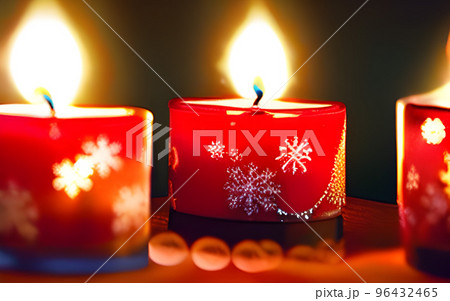 クリスマスキャンドル 96432465