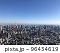 展望台からみた東京タワーと東京のまちなみ 96434619