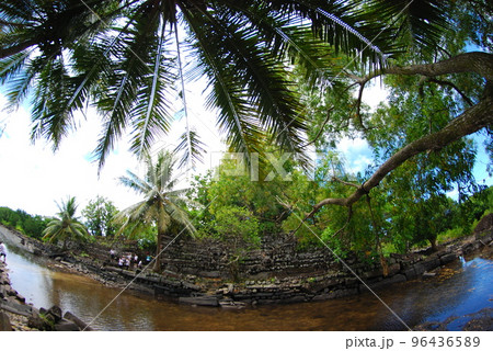 The world heritage site. Nan Madol in Pohnpei, Micronesia. 96436589