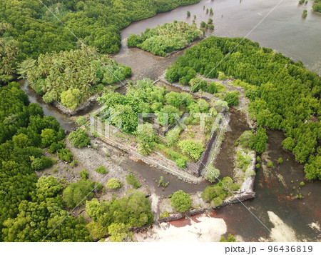 The world heritage site. Nan Madol in Pohnpei, Micronesia. The world heritage site. Nan Madol in Pohnpei, Micronesia. 96436819