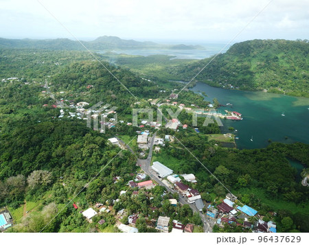 Kolonia town aerial view in Pohnpei, Federated States of Micronesia Kolonia town aerial view in Pohnpei, Federated States of Micronesia 96437629