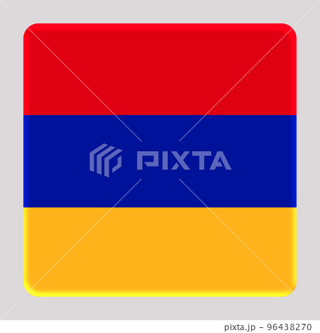 3D Flag of Armenia on square 96438270