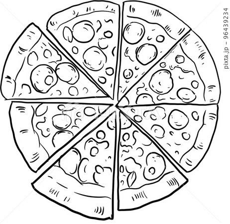 Pizza homemae line black and white icon png Pizza homemae line black and white icon png 96439234