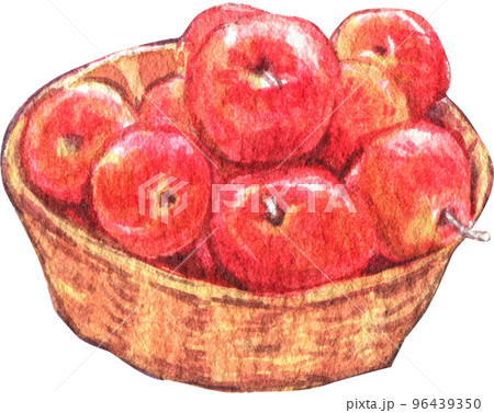 Apple harvest and character watercolor icon png 96439350