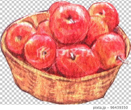 Apple harvest and character watercolor icon png 96439350