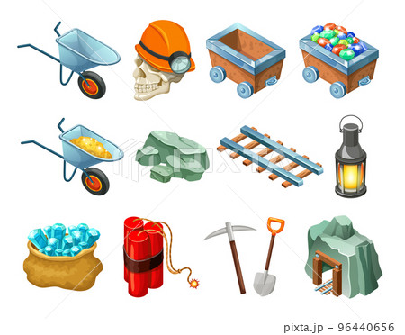 Mining Game Isometric Elements Collection Mining Game Isometric Elements Collection 96440656