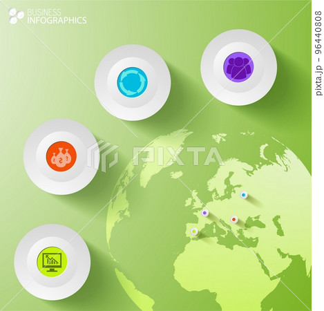 Digital Business Infographic Template Digital Business Infographic Template 96440808