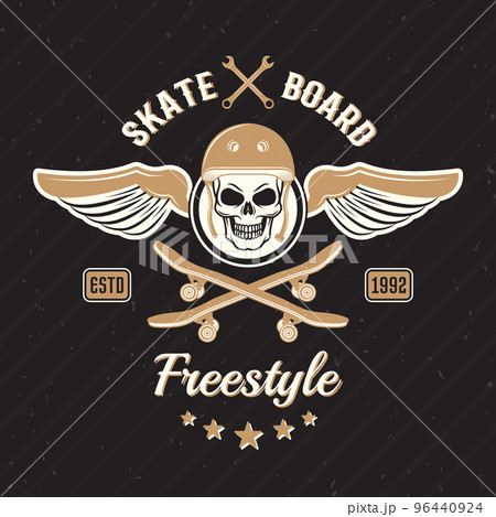Skateboarding Colored Print 96440924
