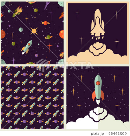 Planets, rockets and stars 96441309