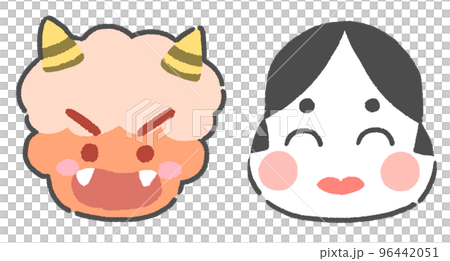 惡魔與財神爺手繪圖 惡魔與財神爺手繪圖 96442051