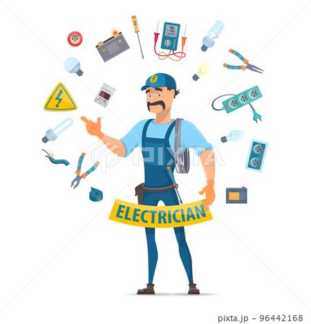 Colorful Electricity Elements Concept Colorful Electricity Elements Concept 96442168