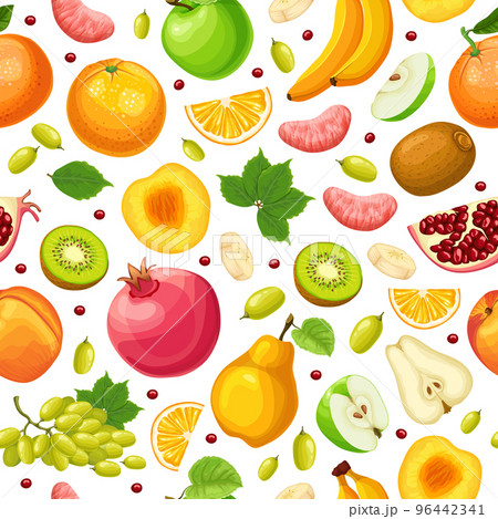 Fresh Natural Food Seamless Pattern 96442341