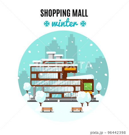 Shopping Mall Colorful Concept Shopping Mall Colorful Concept 96442398