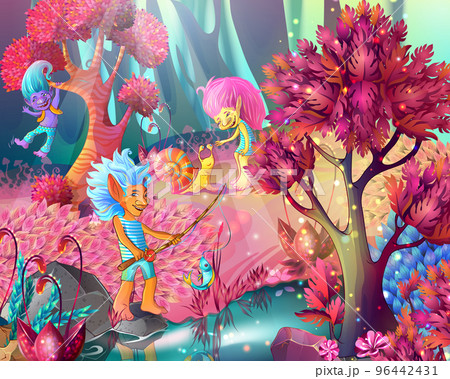 Cartoon Game Design Magic Template Cartoon Game Design Magic Template 96442431