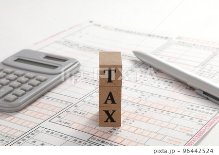 TAX 確定申告 税金 TAX 確定申告 税金 96442524