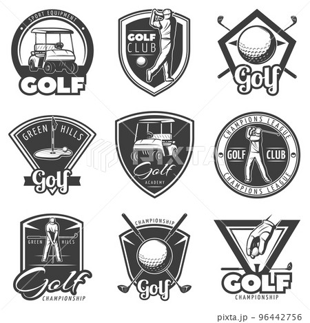 Vintage Golf Labels Set 96442756