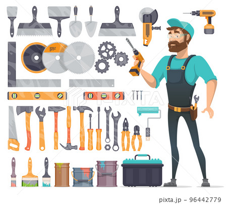 Home Repair Tools Icons Set Home Repair Tools Icons Set 96442779
