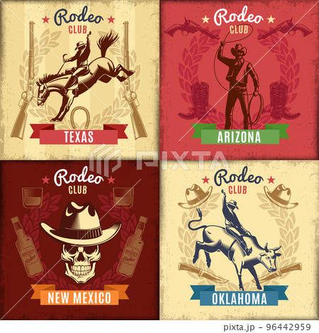 Vintage Wild West Emblems 96442959