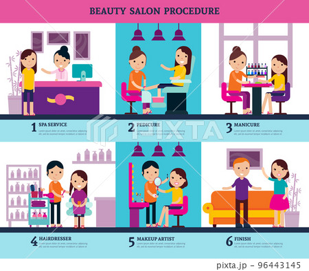 Beauty Salon People Template 96443145