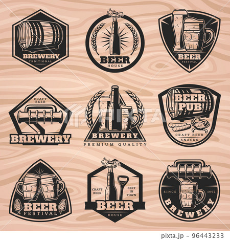 Black Brewery Labels Set 96443233