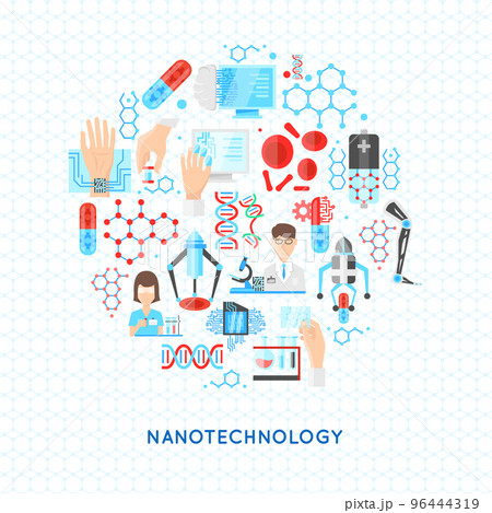 Nanotechnology Round Design Nanotechnology Round Design 96444319